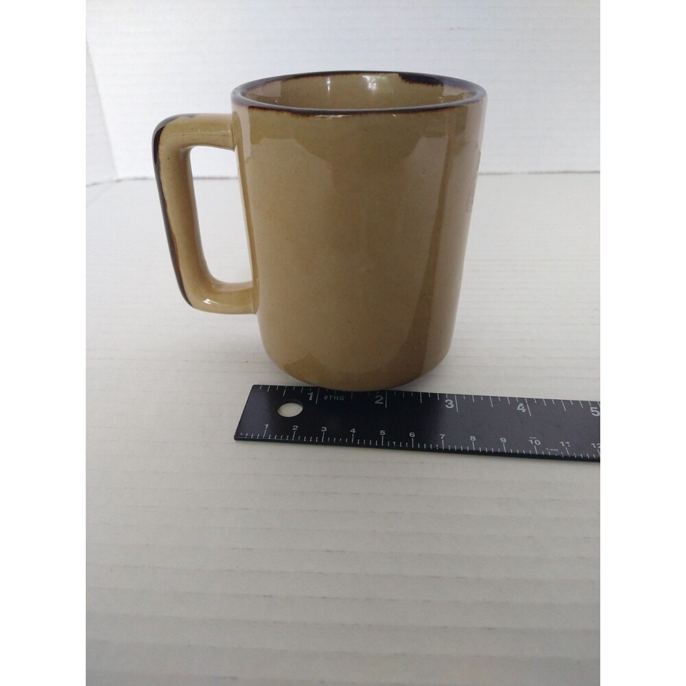 Vintage Speckled Stoneware Ceramic Floral Coffee Mug Made in Korea MCM - Picture 3 of 10